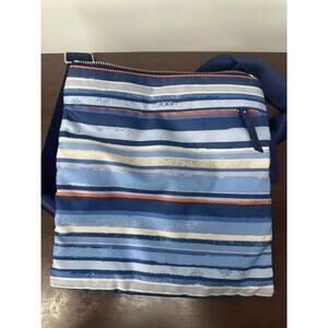 Tumi Crossbody Bag‎ Calera Multicolored Stripes Zipper Closure Adjustable Strap